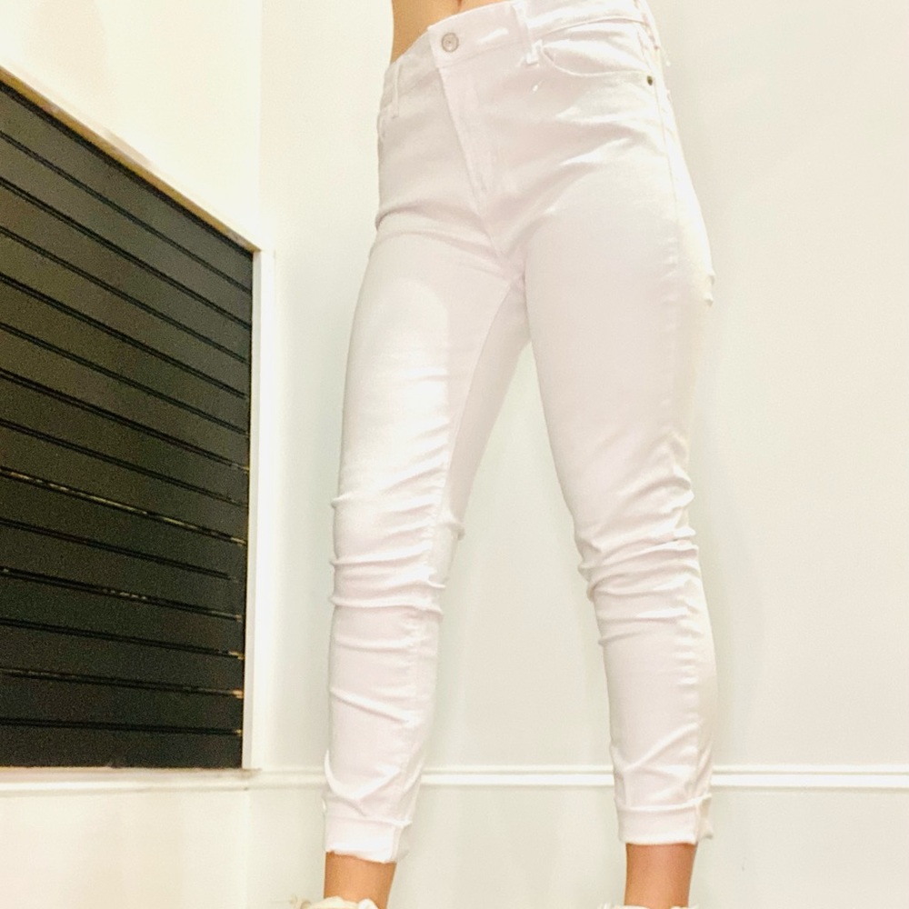 “Old Navy Rockstar”  White jeans women’s size 12